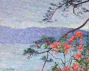 Suruga Bay, Azaleas, Lilla Cabot Perry